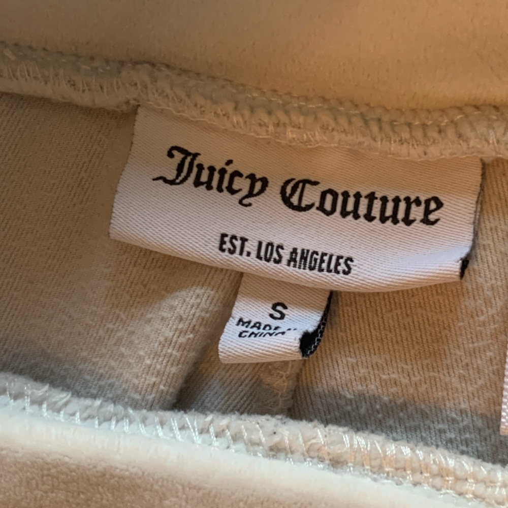Juicy Couture Velour Cream Leggings